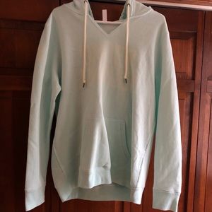 Light Teal Under Armour Hoodie, Size L.